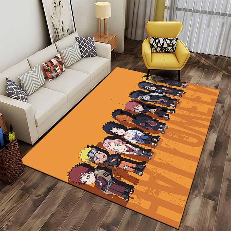 Anime Ninja Characters Carpet suitable as a non-slip mat for the living room or bedroom sofa