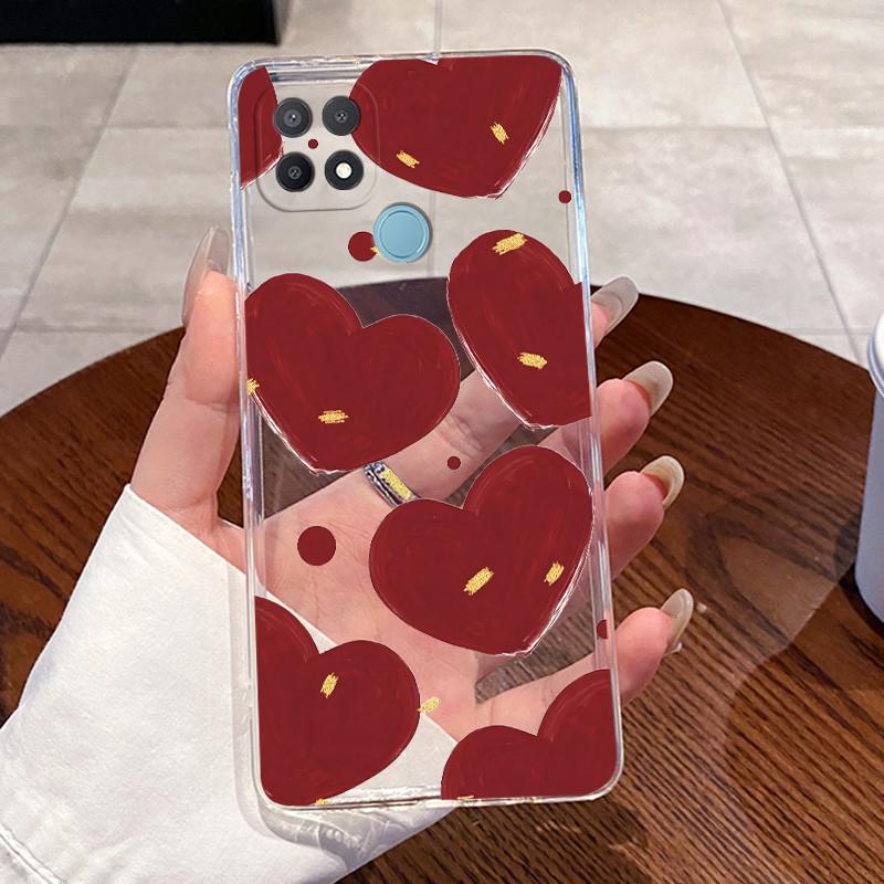 Casing For Oppo A15 A15s Case CPH2185 CPH2179 Aesthetic Fashion Cute Cat Cartoon Phone Case Clear Silicone TPU Soft Back Cover