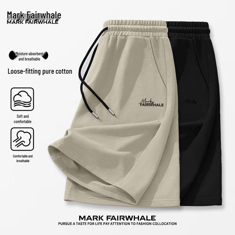 Mark Fairwhale Мужские дышащие повседневные спортивные шорты из чистого хлопка