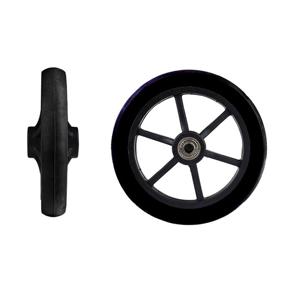 Rubber Shopping Cart Wheels 6/7/8Inch Wheelchair Front Castor Universal Solid Tire Wheel