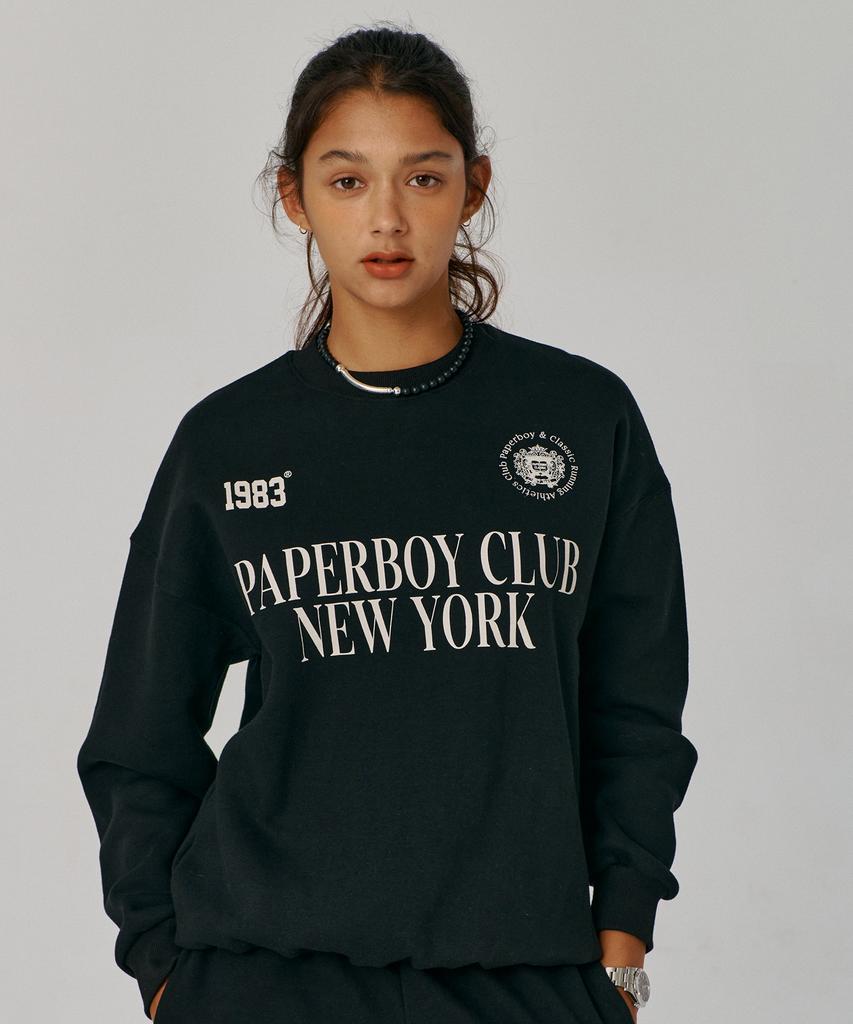 PAPERBOY Sports Club Sweatshirt - Black