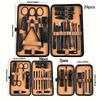 Luxury Nail Clipper Set - Stainless Steel Manicure Pedicure Kit in Case. Perfect Travel Gift for Men & Women.