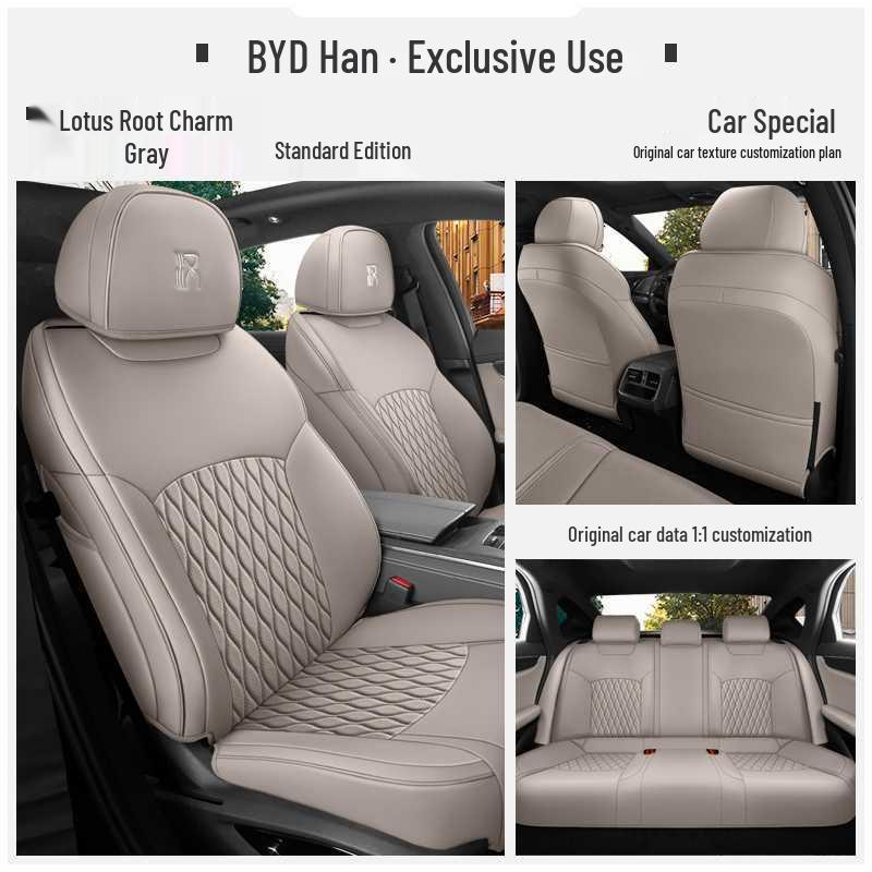 Полные чехлы на сиденья автомобиля для BYD Han EV: Всесезонная, Интеллектуальная версия для вождения.