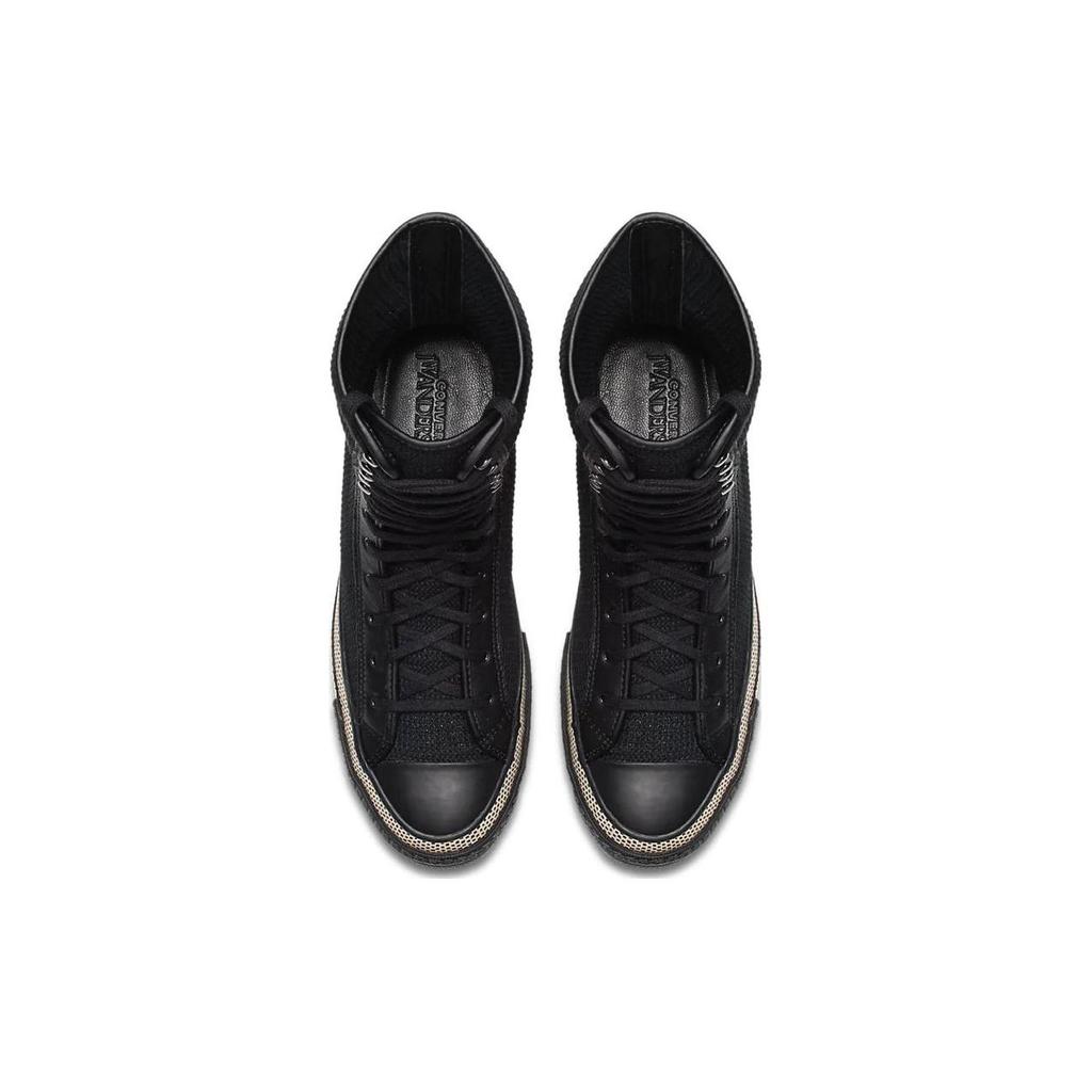 Converse JW X Chuck Taylor All Star 1970-х Модные Удобные Высокие Канвасовые Кеды Унисекс Черные 160794C