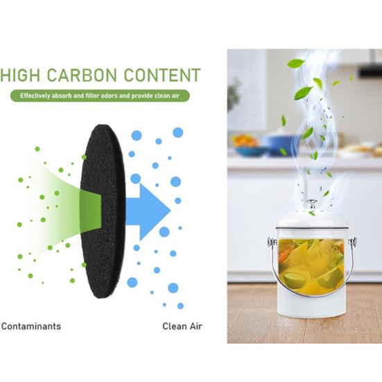 1/5 шт. Компостное ведро с активированным углем, фильтр для мусора, дезодорант, ватный диск, кухня