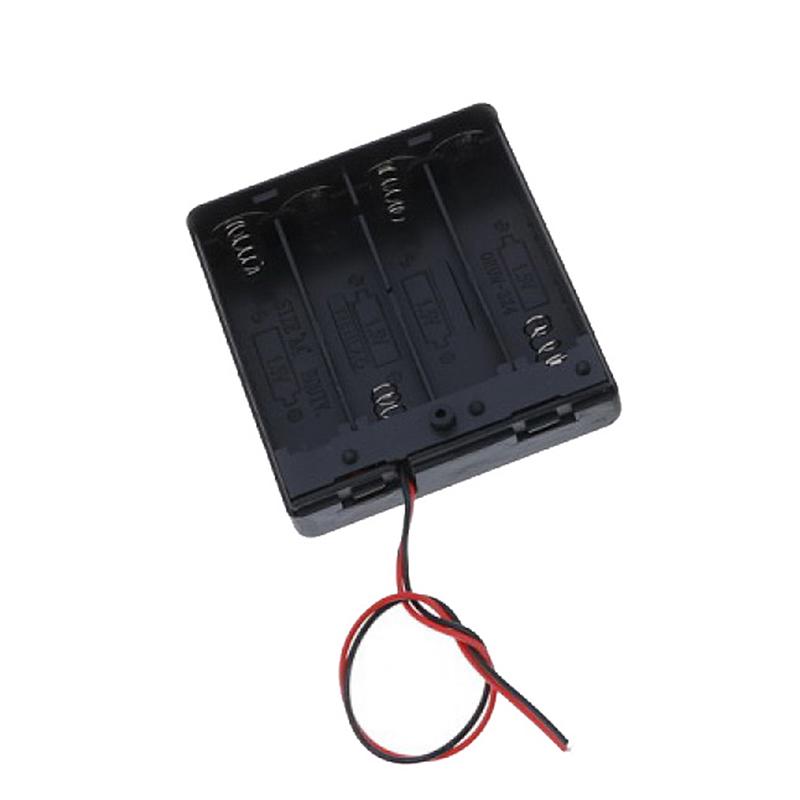 4 X Aa 6V держатель батареи разъем кейс для хранения коробка выключатель вкл/выкл с свинцовым проводом