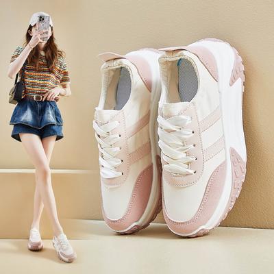 Женские повседневные массивные кроссовки для тренировок, теннисные туфли, легкие нескользящие прогулочные туфли на шнуровке, модные дышащие удобные кроссовки для женщин