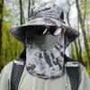 Summer Sun Hat Fishing Cap Men Outdoor Hiking Fisherman Hat with Neck Flap Sun Protection