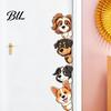 Cartoon Dog Window Stickers Puppy Wall Sticker, Easy Apply Waterproof PVC Decal, Creative Flexible Cut to Size Pattern Glass for Bathroom And Balcony