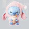 15CM Stitch Plush Toys Disney Kawaii 2025 New Vinyl Figure Doll Food Series Cute Exquisite Pendant Xmas Birthday Children's Gift