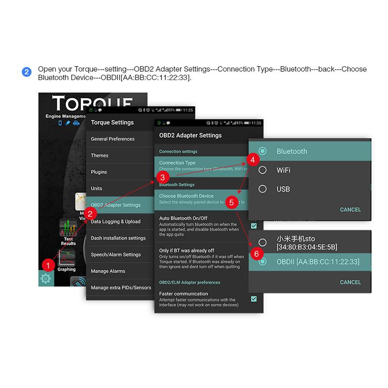 ELM327 V1.5 OBD2 сканер PIC18F25K80 BT/Wi-Fi ELM 327 OBD автомобильный диагностический инструмент для Android/IOS PK Vgate Icar2 считыватель кодов