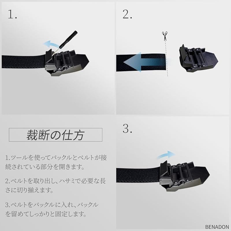 [BENADON] Belt Men's Tactical Belt No Hole Big Size Thick Canvas Stepless Adjustment Cloth Firmly Fashionable Simple Casual Mountain Climbing Tactics