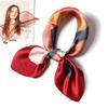 70*70cm Silk Scarf Scarftop Headwraps For Woman Fashion Four Seasons Hair Accessories Hijab Foulard Bandana Femme Headscarf