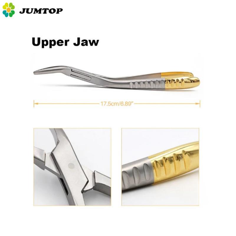 1 набор пинцетов для удаления остатков корней зубов, изогнутые щипцы для удаления зубов верхней и нижней челюсти, универсальные щипцы
