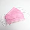 3-layer Pink Mask Face Mouth Masks Non Woven Disposable Anti-dust Masks Earloops Masks