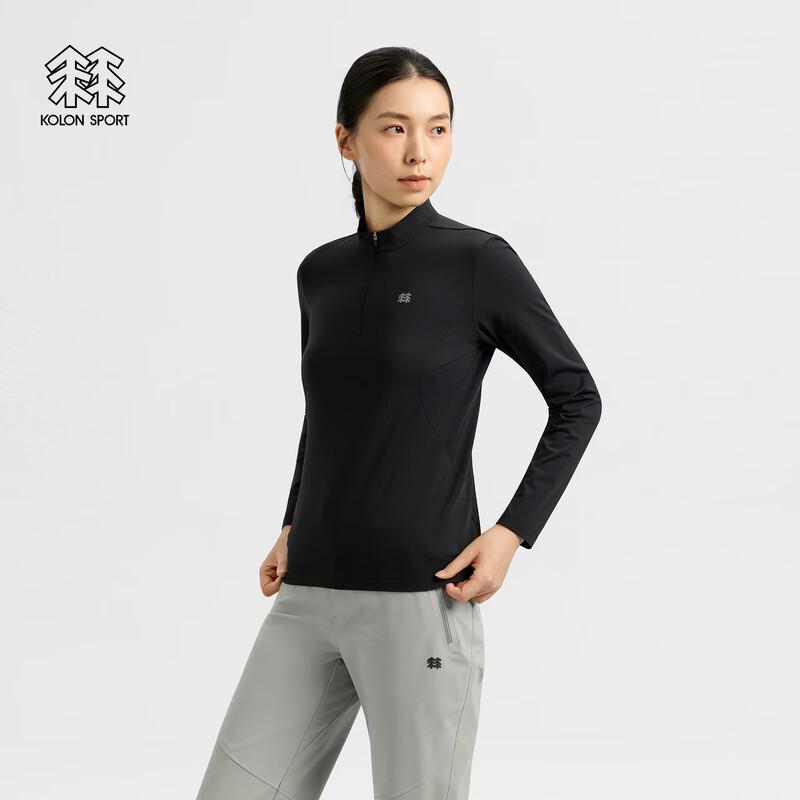 Женская флисовая футболка с полумолнией для хайкинга KOLON SPORT