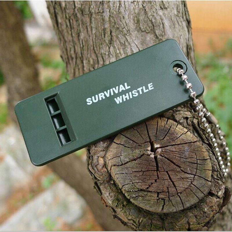 2 Pcs Light Whistle Survival Rescue Emergency Signal Tool for Camping Hiking Outdoor Sporting Goods Survival Gear