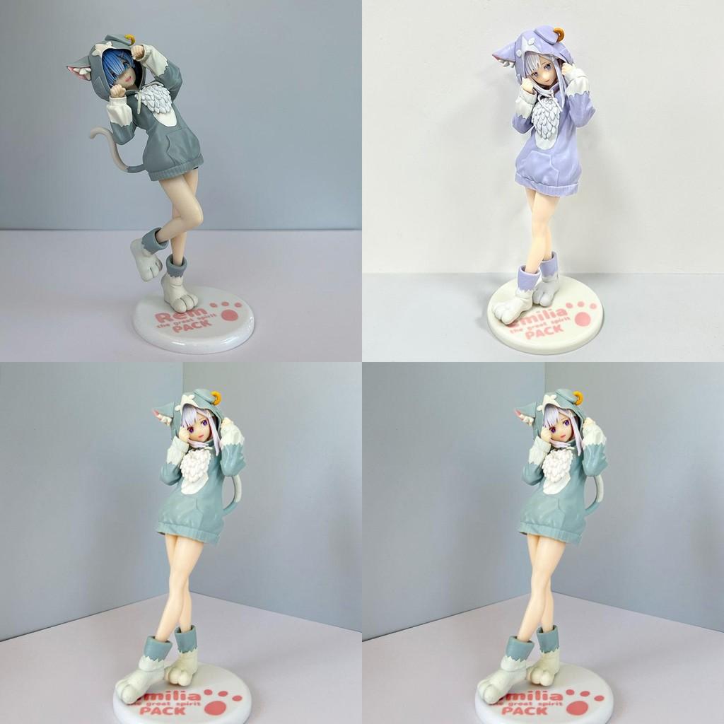 Высококачественный ПВХ Эмилия Рем Рам Фигурки Коллекционный Набор Для Поклонников Rezero