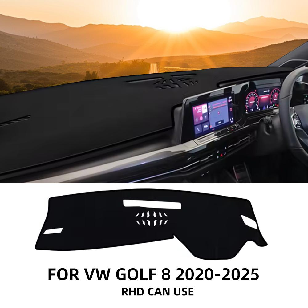 Car Dashboard Mat Sun Shade For Volkswagen VW Golf 8 MK8 2020 2021 2022 2023 2024 2025 Golf 8 R GTI Non-slip Cover Accessories