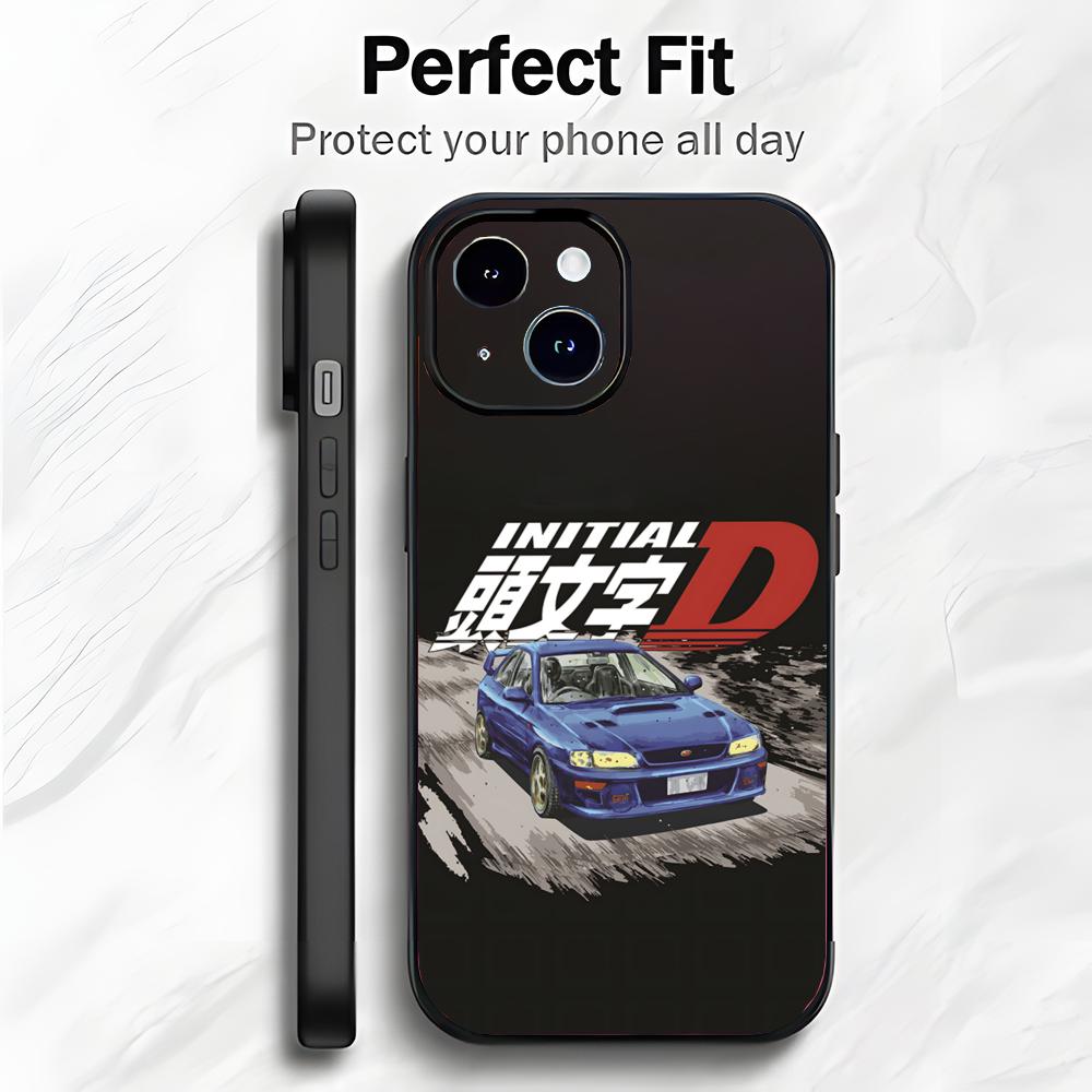 Гонки Классическое Японское Аниме I-Initial D Чехол для Телефона Чехол для Телефона Мягкая Упаковка Легкий Для iPhone17 16 15 14 13ProMax