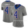 Buffalo Bills NFL Football Jersey Allen 0 4 17 73 Gray White Speed Edition Mens Cotton Blend Embroidered Sportswear