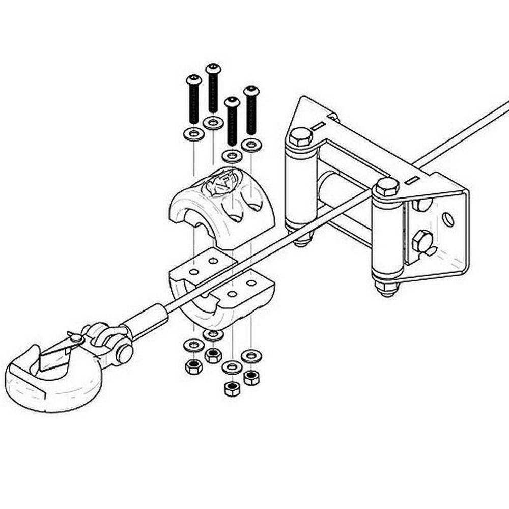 Универсальный фиксатор троса лебедки резиновый трос лебедки бережная линия лебедки для внедорожных квадроциклов UTV крепление лебедки аксессуары черный