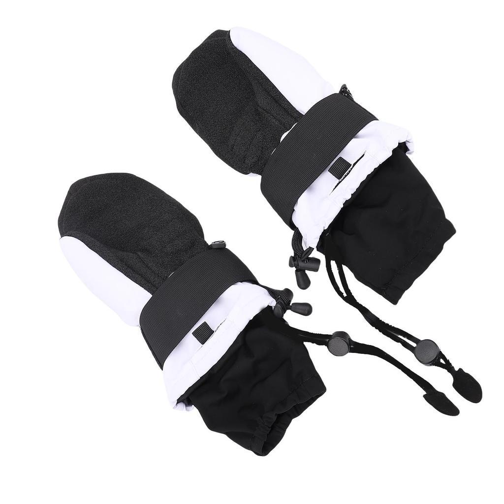 Лыжные варежки с защитой запястий Водонепроницаемые Карман Надежная посадка Внутренние варежки с 5 пальцами для сноубординга фо