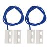 2 Pairs Magnetic Door Switch Normally Closed Recessed Window Gate Contacting Sensor for Home