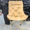Cotton-Padded High-Back Moon Chair: Portable, Foldable, and Reclining Outdoor Beach Chair