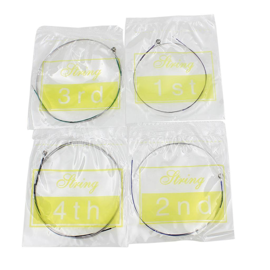 Viola Strings Set Nickel-Plated Balls Stainless Steel Core Wound Medium Tension Suitable for Practice Stage Performances