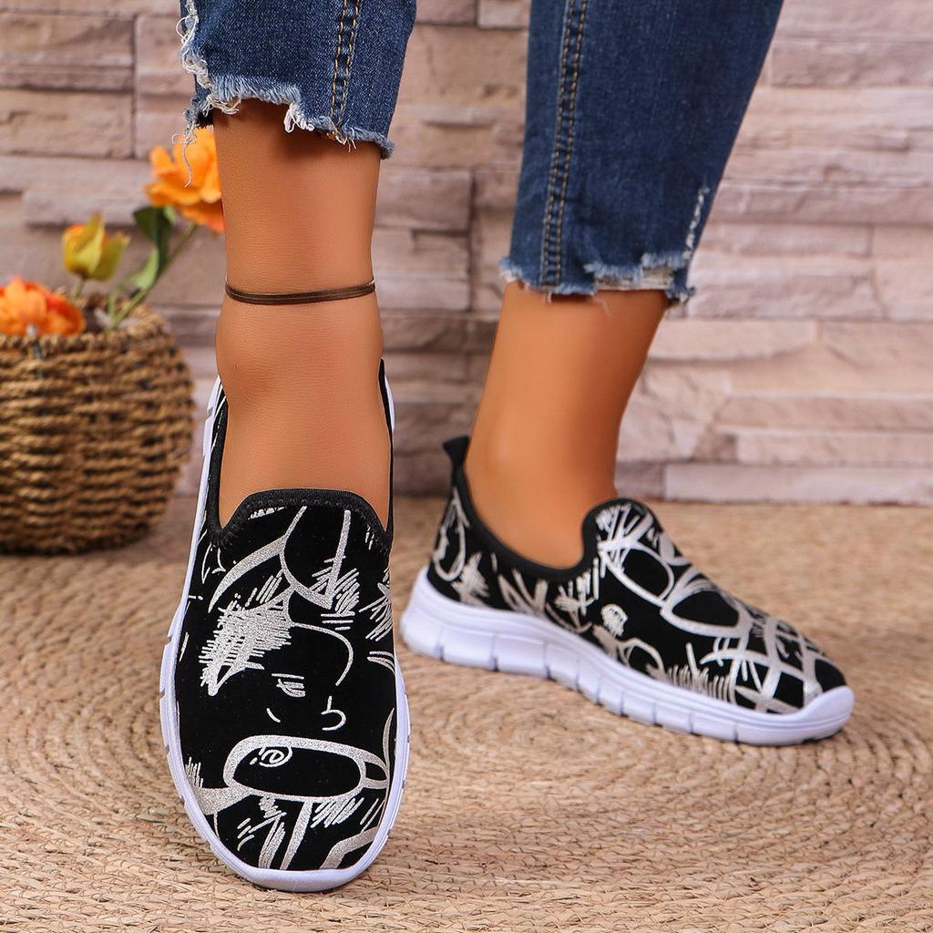 Fashion Women Fashion Multi Round Toe Sneakers Flat Bottom Comfortable Casual Single Shoes Platform Shallow Mouth Plus Size Shoes