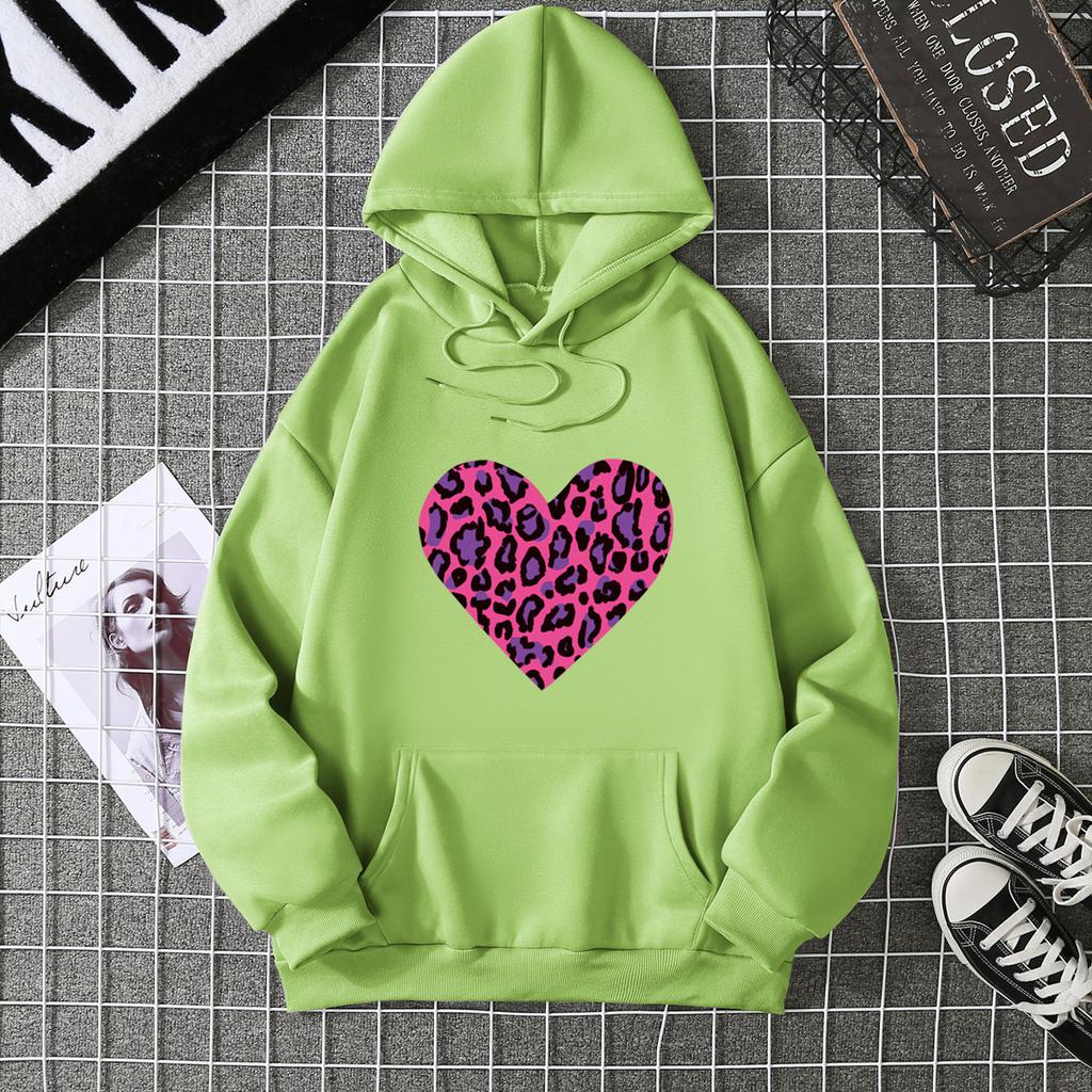 Осенне-зимний тренд женский свитер с принтом 2025 новый повседневный жакет с капюшоном женская толстовка большого размера