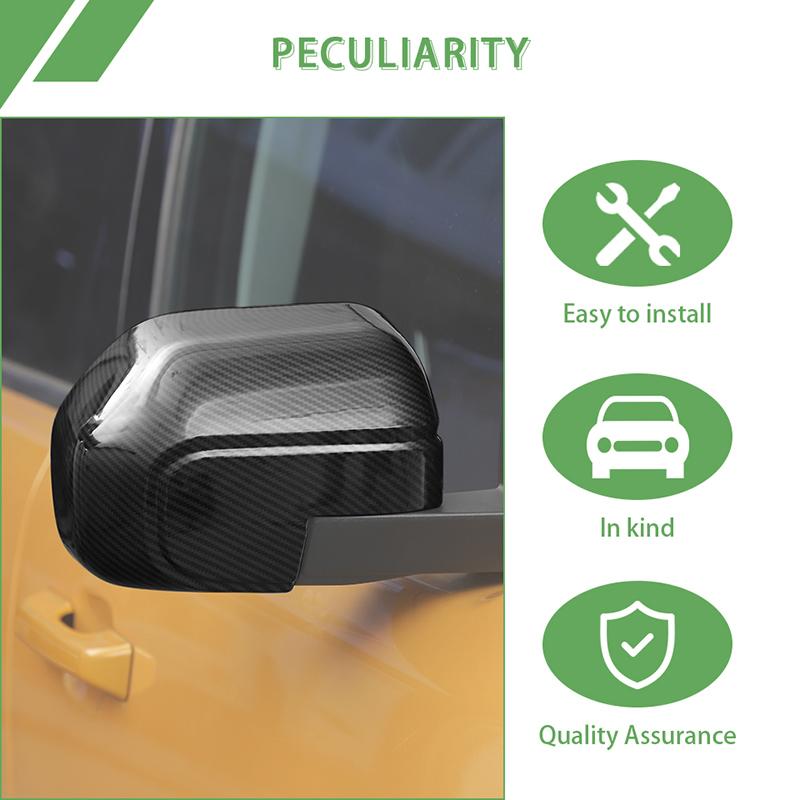 Декоративная рамка зеркала заднего вида для Ford Bronco Sports 2021 Up, внешние аксессуары для автомобиля, АБС-пластик