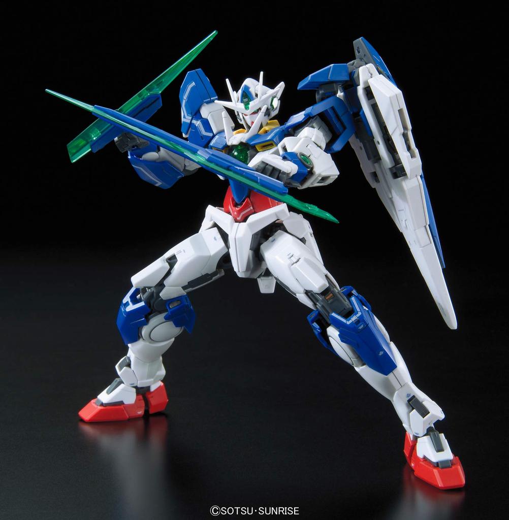 BANDAI SPIRITS RG Mobile Suit Gundam 00 the Movie wakening of the Double O Quanta Scale Plastic Model Kit -A Trailblazer- GNT-0000 1/144 Pre-Colored