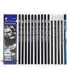 Marco Art Pencil Set: Sketch, Charcoal, 2H-12B, Soft/Medium/Hard, Carbon Drawing Pencils for Students