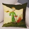 Little Prince Cushion Cover Decor France Anime Cartoon Print Pillow Case for Sofa Home Children Room Soft Plush Throw Pillowcase