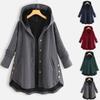 Женская осенне-зимняя однобортная однобортная хлопковая куртка нестандартной формы с капюшоном сплошного цвета