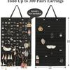 Wall-Mounted Dustproof Jewelry and Necklace Organizer Bag