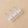 10PCS Transparent Plastic Hook Clip Portable Travel Mini Clothespin Socks Towel Clip