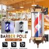 Классическая светодиодная вывеска для парикмахерской, вращающаяся лампа с красно-бело-синей полоской, настенный светильник для салона, лампа для волос 65 см 110 В/220 В