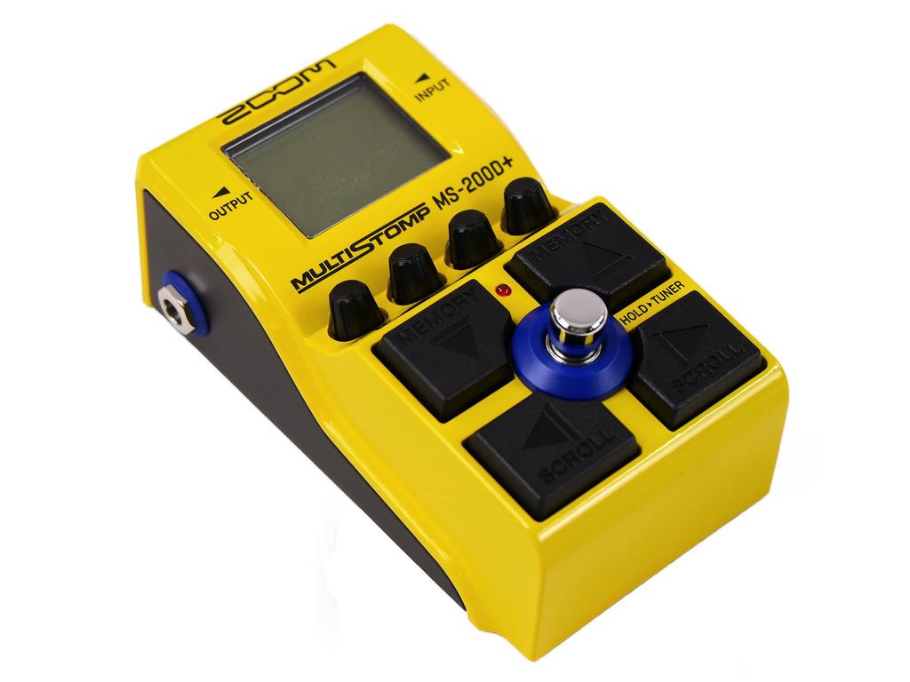 Педаль ZOOM с 200 эффектами дисторшна MS-200D+ Multi-Stomp (желтый)
