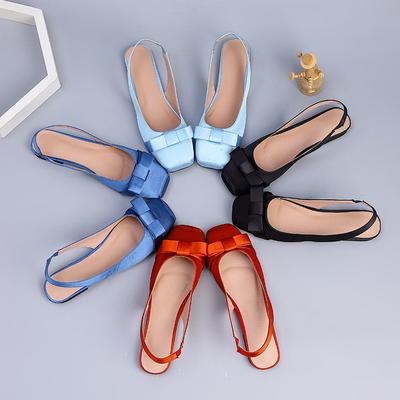 Летняя обувь женские сандалии плоские шелковые элегантные женские брендовые туфли модные роскошные плоские сандалии черные синие большого размера 43