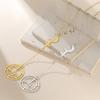 Мистический Сигил Богини Лилит Ожерелья Нержавеющая Сталь Полумесяц Крест Подвеска Ожерелье Амулет Соломона Украшения