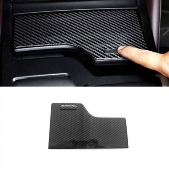 Carbon Fiber Console Front Water Cup Panel Cover Trim For Lexus ES 2018-2021
