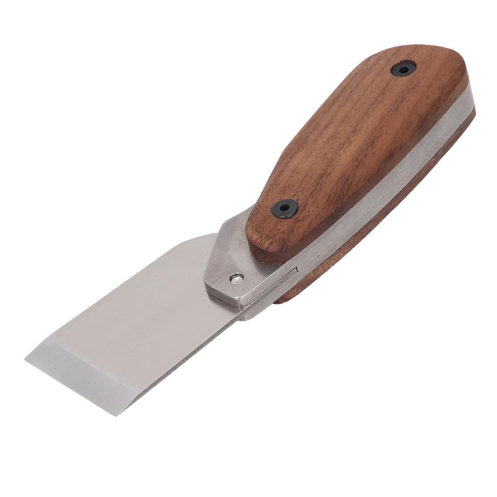 Инструмент для резки кожи Эргономичная ручка из орехового дерева 304 Нержавеющая сталь DC53 Сталь Кожа Craft