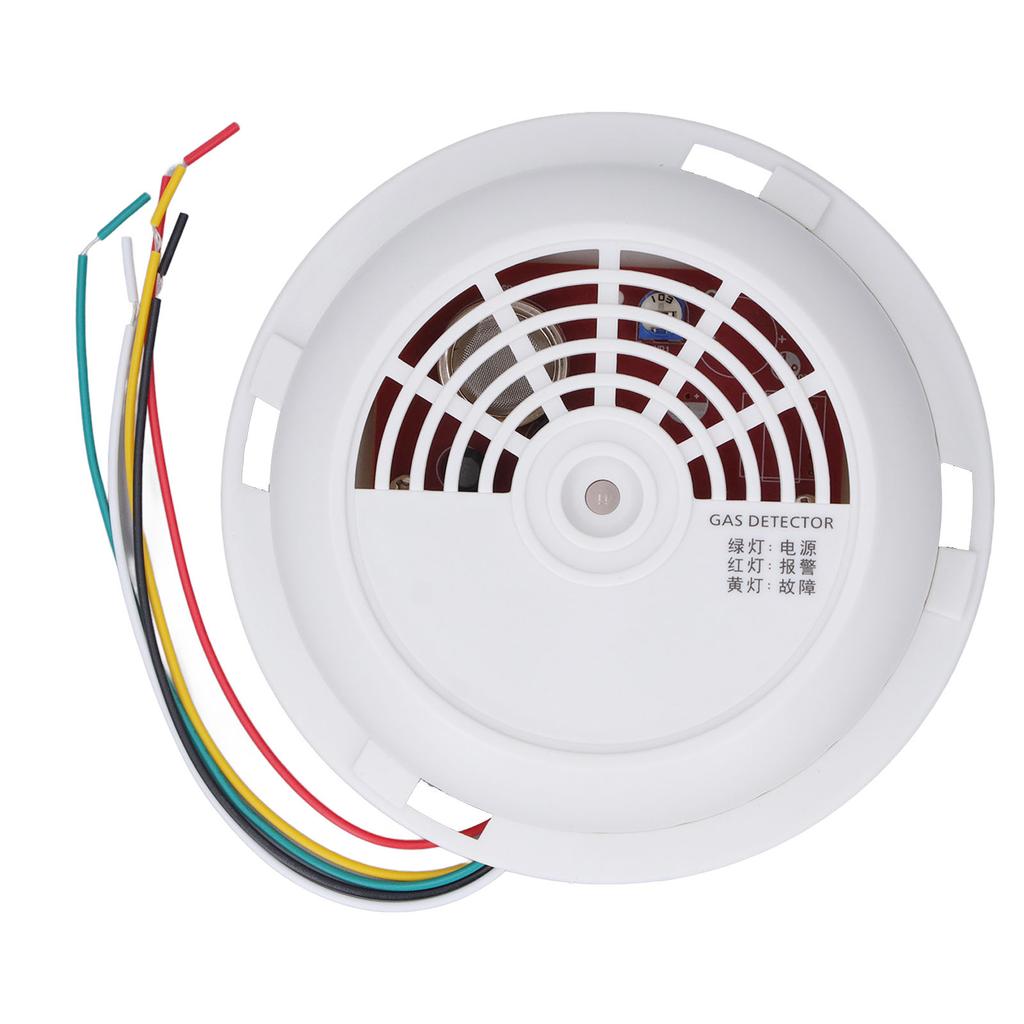 Детектор природного газа ABS Потолочная сетевая сигнализация Звуковое и световое оповещение Газовая сигнализация для дома Safe 12?28В