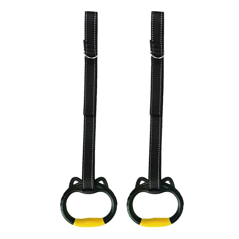 Gymnastic Rings Pull up Handle Rings with Adjustable Straps Chlidren Adult Home Fitness Equipment Workouts Strength Training