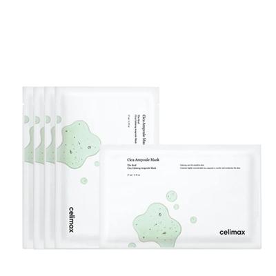 Маска-набор Cica Ampoule (5 листов) – Успокаивающие и увлажняющие маски для лица