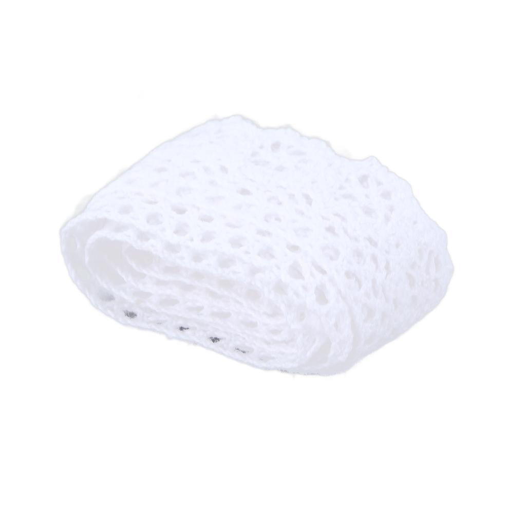 Lace Ribbon Cotton Thread 20 Yards Decorative Accessories for DIY Clothing DecorationWhite