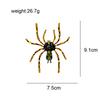 Blucome Эмалированная большая брошь в виде ядовитого паука, стразы, преувеличенная красочная булавка с насекомыми, 5 цветов, материал из сплава